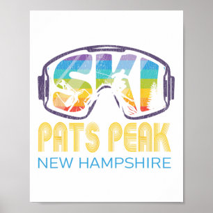 Ski Pats Peak New Hampshire Skiurlaub Poster