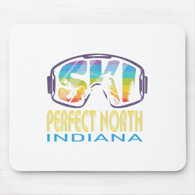 Ski Perfect North Indiana Skiurlaub Mousepad (Vorne)