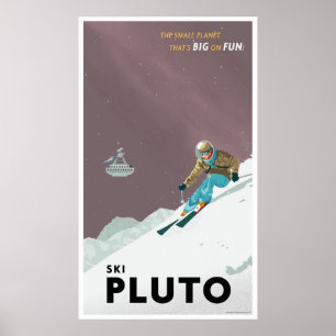 Ski Pluto - Großformat Poster