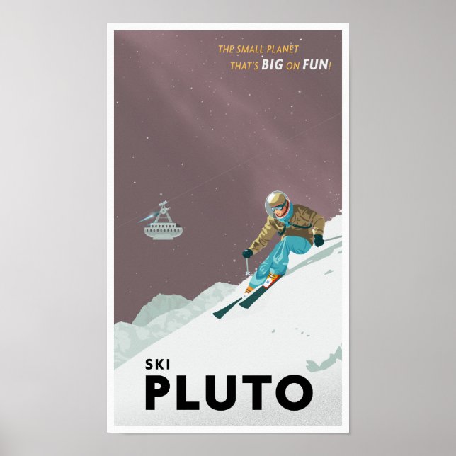 Ski Pluto Poster (Vorne)