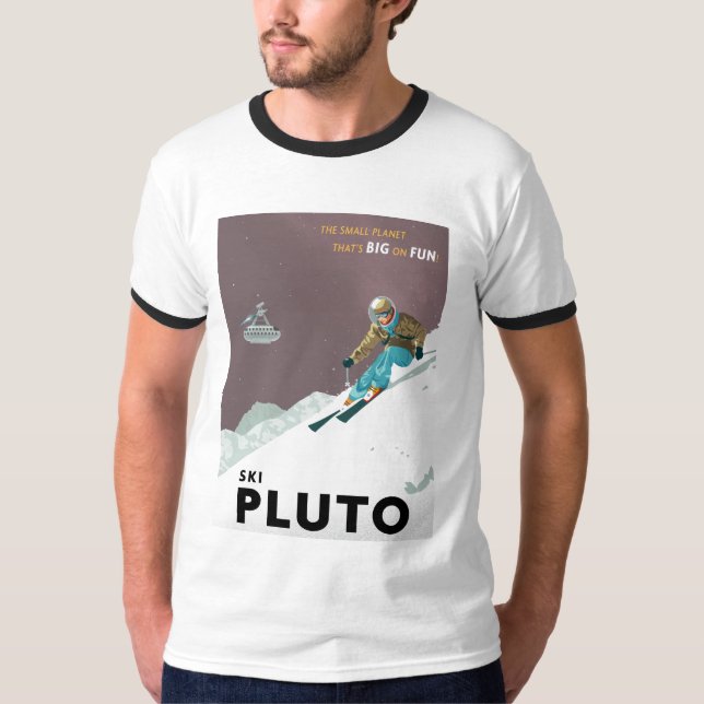 Ski-Pluto-T-Shirt T-Shirt (Vorderseite)