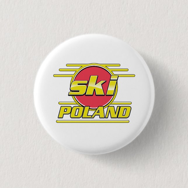 Ski Polen 80er Logo Button (Vorderseite)