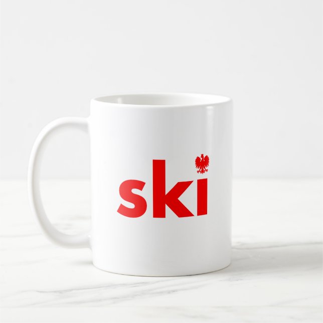 SKI Polnische Nachname Tasse (Links)