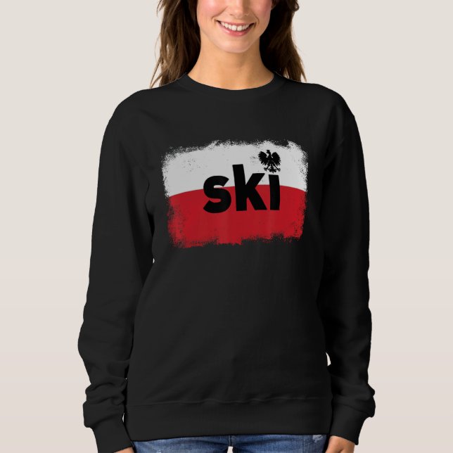 SKI Polnischer Nachname Herkunft Dyngus Tag 1 Sweatshirt (Vorderseite)