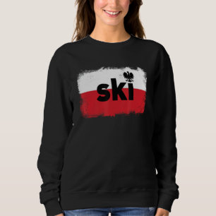 SKI Polnischer Nachname Herkunft Dyngus Tag Sweatshirt