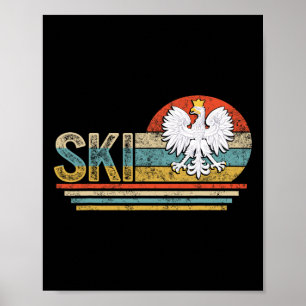 Ski polnischer Nachname Polen Erbe Polski Adler Dy Poster