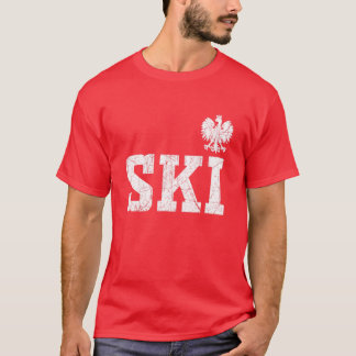 Ski Polnischer Nachname Polen Erbe Polski Eagle Dy T-Shirt