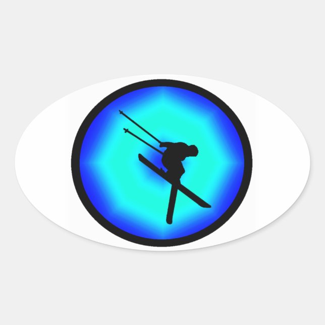 SKI PURE SNOW OVALER AUFKLEBER (Vorderseite)