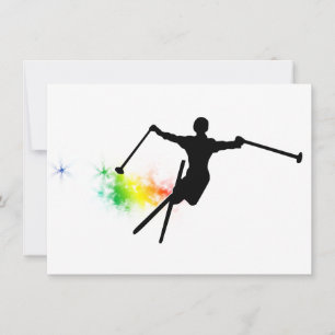 Ski : Regenbogenpulverlauf Einladung