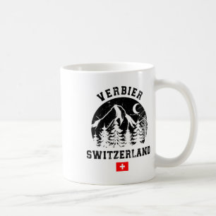 Ski Resort Verbier Schweiz Alpen Alpinski Kaffeetasse