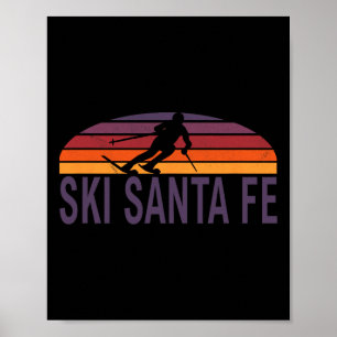 Ski Santa Fe New Mexico Skigebiet Snowboarden 1 Poster
