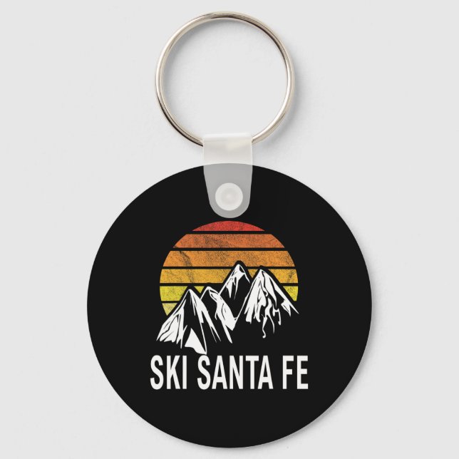 Ski Santa Fe New Mexico Skigebiet Snowboarden Schlüsselanhänger (Vorderseite)