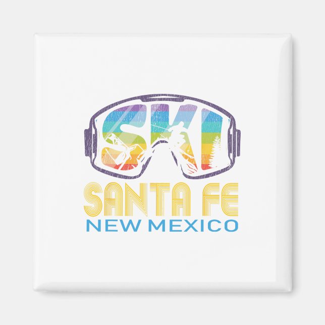 Ski Santa Fe New Mexico Skiing Vacation  Magnet (Vorne)