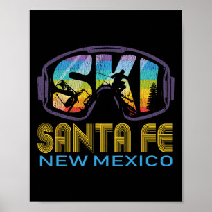 Ski Santa Fe New Mexico Skiurlaub Poster