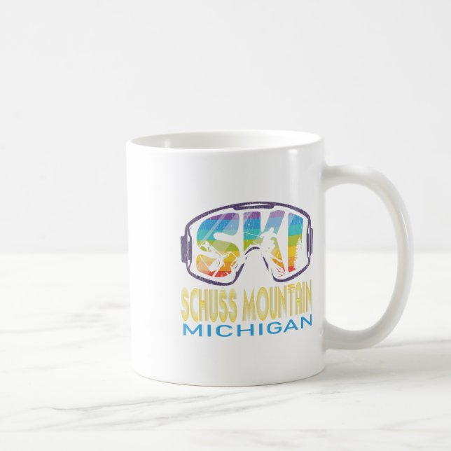 Ski Schuss Mountain Michigan Skiing Vacation  Kaffeetasse (Rechts)