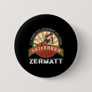 Ski Skifahren Geschenk Vintage Für Skifahrer Aus Z Button