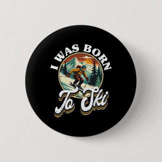 Ski Skiing Winter Sport  Button