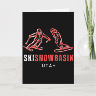 Ski Snowbasin Utah Skifahren Snowboard-Resort Karte