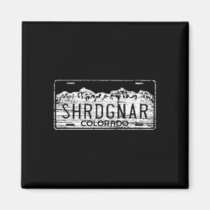 Ski Snowboard Colorado Nummernschild Zerstörung Gn Magnet