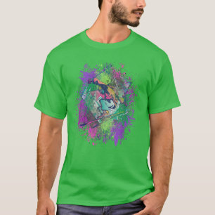Ski Snowboard Goggles Skifahren Alm Schneemann T-Shirt