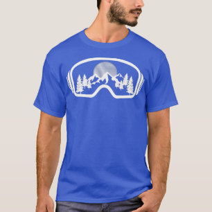 Ski Snowboard Goggles Skifahren Schneeberg Geschen T-Shirt