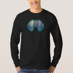 Ski Snowboard Goggles Skifahren Schneeberg Spaß Sk T-Shirt