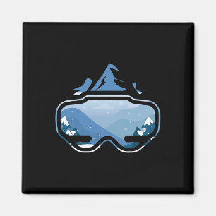 Ski Snowboard Mountains Freestyle Extreme Winter S Magnet