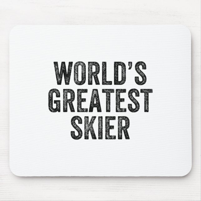 Ski-Snowboard Snowboarder der Welt Mousepad (Vorne)