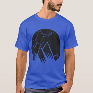 Ski Snowboard und Berg Retro Vintage T-Shirt