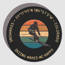 Ski Snowmesse, Colorado - Man Skier, Gelber Text