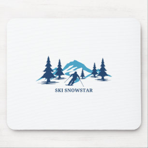 Ski Snowstar Illinois Skigebiet Skifahrer Mousepad