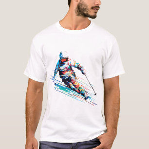 Ski Sport - Schnellwettbewerb Abstrakt T-Shirt