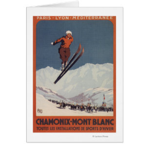 Ski-Sprung - PLM olympisches Promo-Plakat