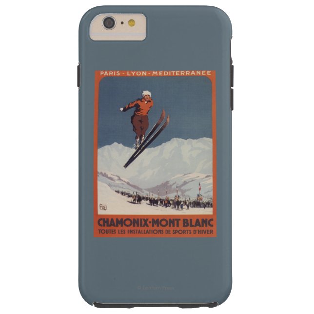 Ski-Sprung - PLM olympisches Promo-Plakat Case-Mate iPhone Hülle (Rückseite)