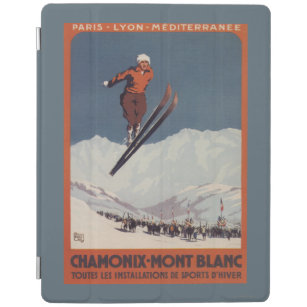 Ski-Sprung - PLM olympisches Promo-Plakat iPad Hülle