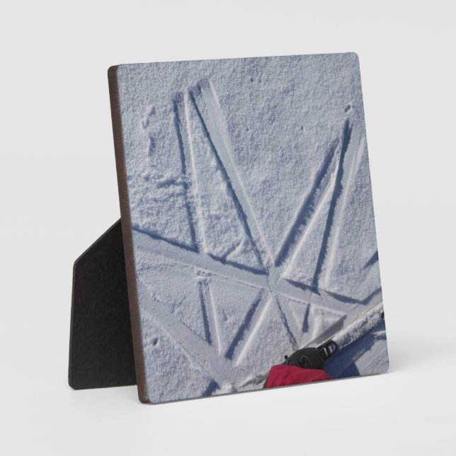 Ski Star Desktop Plaque Fotoplatte (Vorderseite)