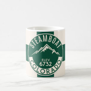 Ski Steamboat Green Tasse
