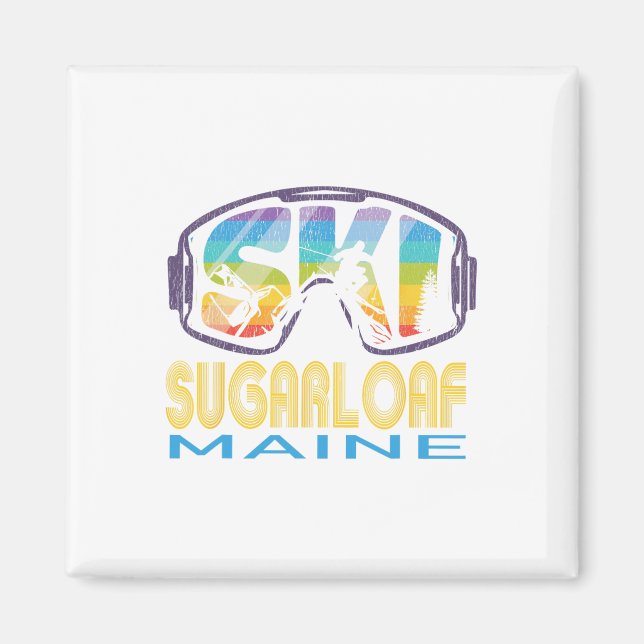 Ski Sugarloaf Maine Skiurlaub  Magnet (Vorne)