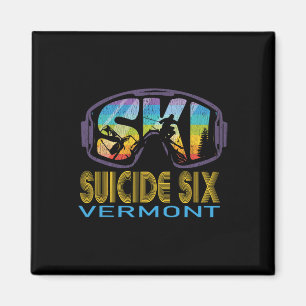 Ski Suicide Six Vermont Skiurlaub Magnet