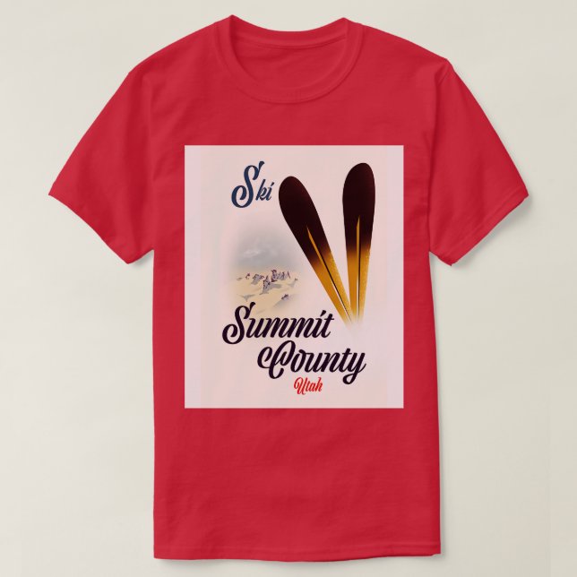 Ski Summit Landkreis Utah T-Shirt (Design vorne)