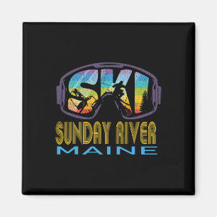 Ski Sunday River Maine Skiurlaub Magnet
