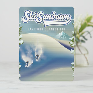 Ski Sundown Hartford Connecticut Skiposter