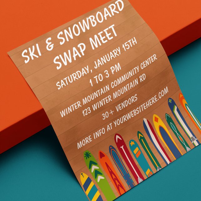Ski Swap Meet Event Custom  Flyer (Von Creator hochgeladen)