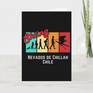 Ski T Nevados De Chillan Chile für Männer und Frau Karte
