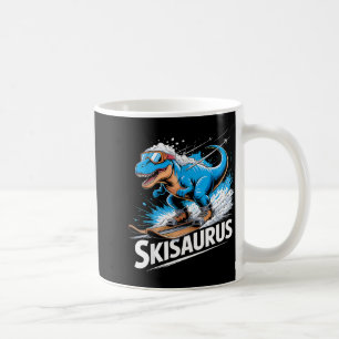Ski T-Rex Wintersport Skifahrer Dino lustiges Skif Kaffeetasse