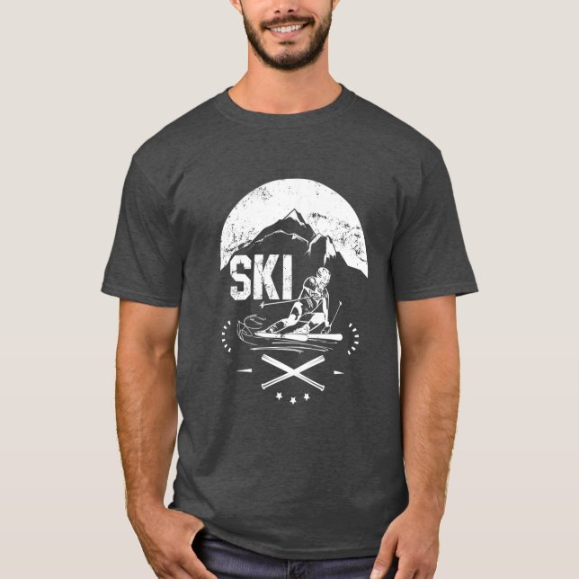 Ski T - Shirt (Vorderseite)