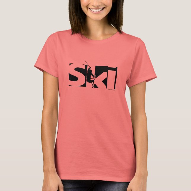 Ski T-Shirt (Vorderseite)