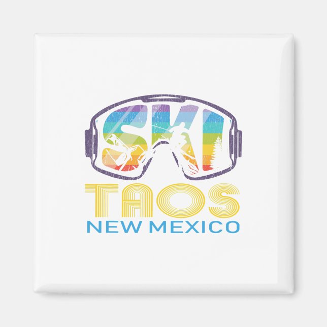 Ski Taos New Mexico Skiing Vacation  Magnet (Vorne)