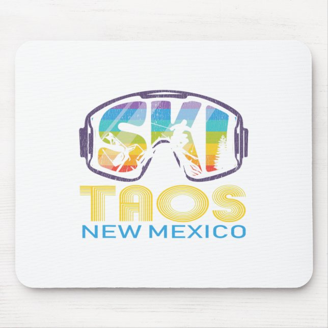 Ski Taos New Mexico Skiurlaub  Mousepad (Vorne)
