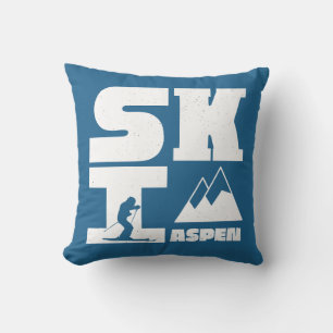 SKI THE ASPEN BERGE KISSEN